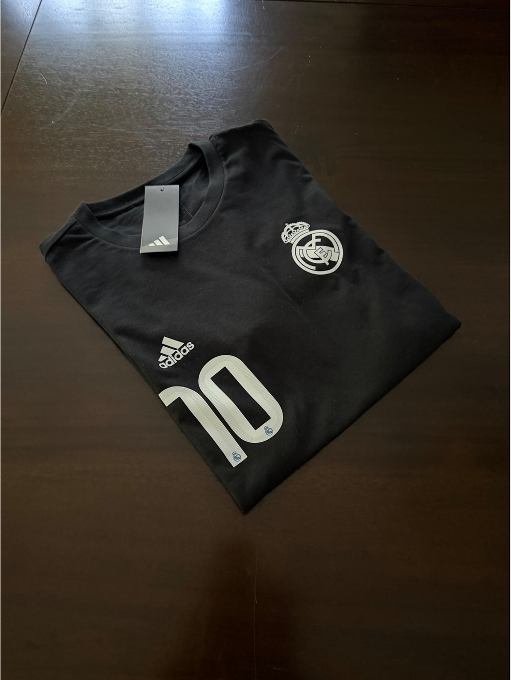 Small Adidas Real Madrid Black Cotton T-shirt Mbappe #10 25/26